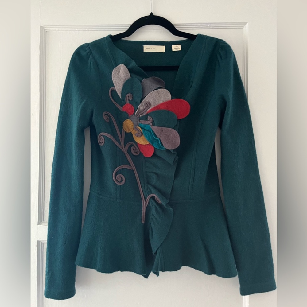 Anthropologie Sleeping In Snow Sweater